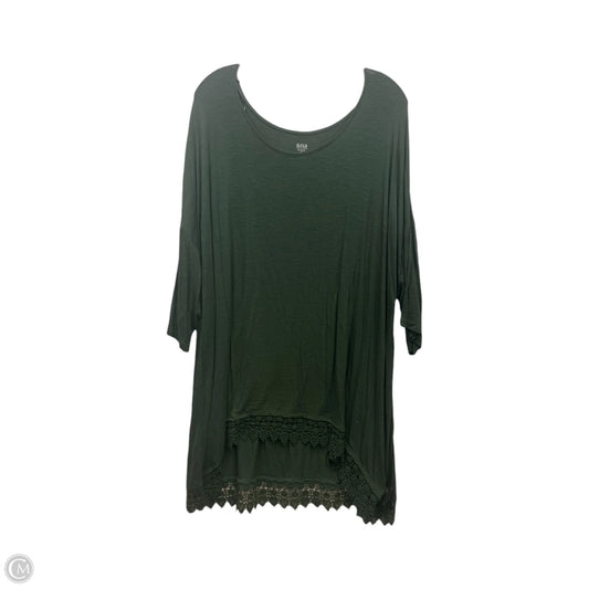 Top Short Sleeve By Ana In Green, Size: 2x