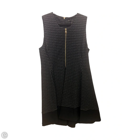 Dress Casual Midi By Donna Karan In Black & White, Size: Xl