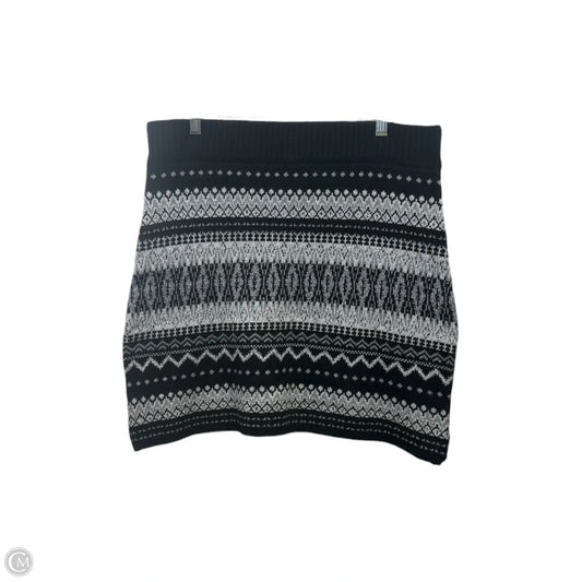Skirt Midi By Aventura In Black & Grey, Size: L
