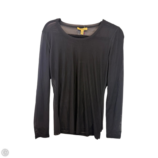 Top Long Sleeve By Bandolera In Black, Size: M
