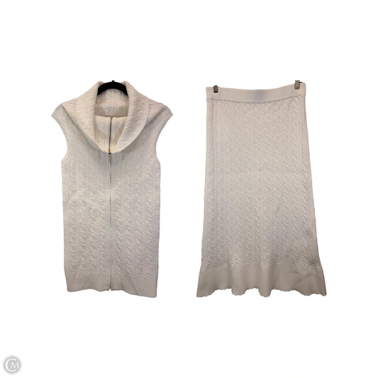 Skirt Set 2pc By Rebecca Taylor In Cream, Size: M