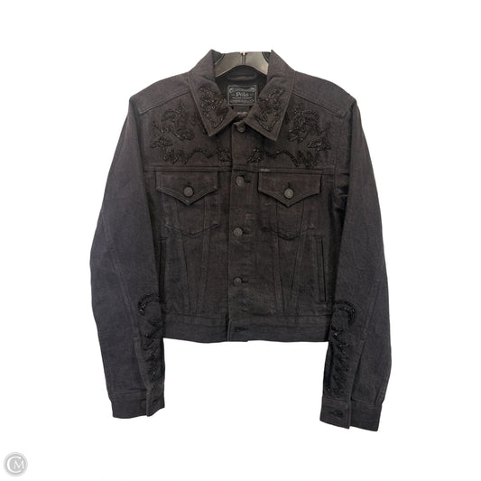 Jacket Denim By Polo Ralph Lauren In Black Denim, Size: S
