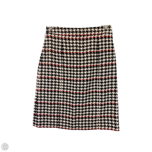 Skirt Midi By Hugo Boss In Black & Tan, Size: 4