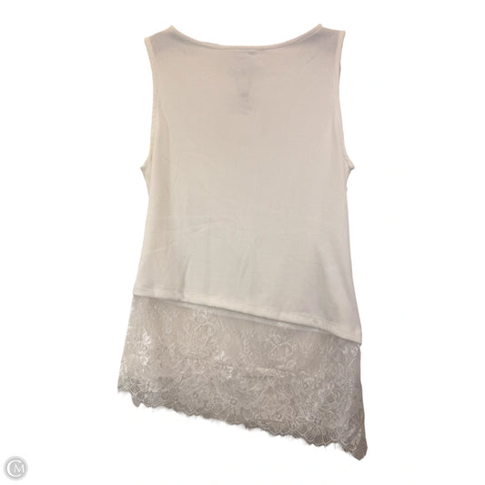 Top Sleeveless By Emelia In White, Size: M
