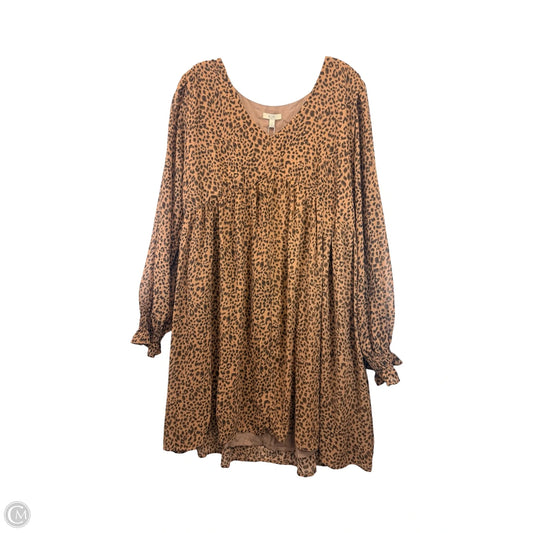 Dress Casual Midi By Kori America In Animal Print, Size: L