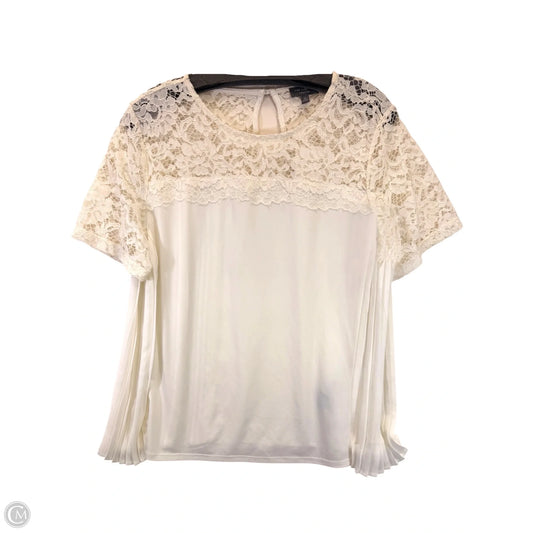 Top Short Sleeve By Limited In Cream, Size: M