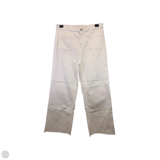 Jeans Wide Leg By Lc Lauren Conrad In White Denim, Size: 16