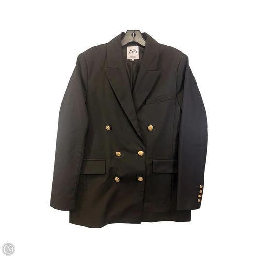 Blazer By Zara In Black & Gold, Size: M