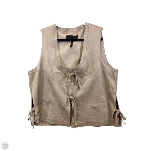 Vest Other By Bcbgmaxazria In Taupe, Size: L