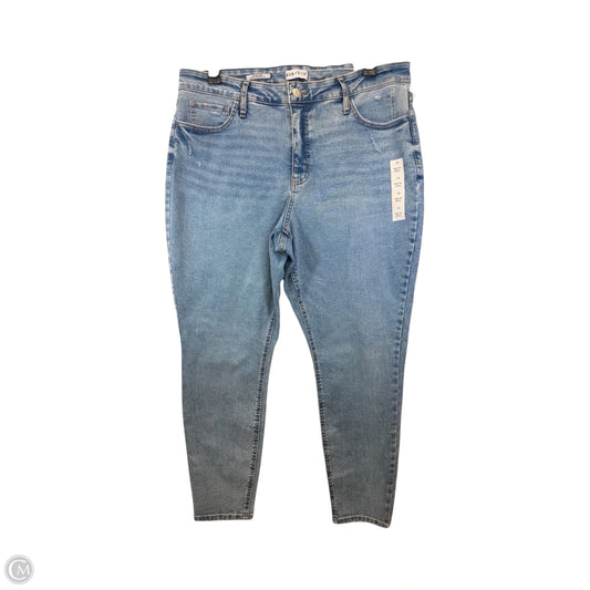 Jeans Skinny By Ava & Viv In Blue Denim, Size: 18