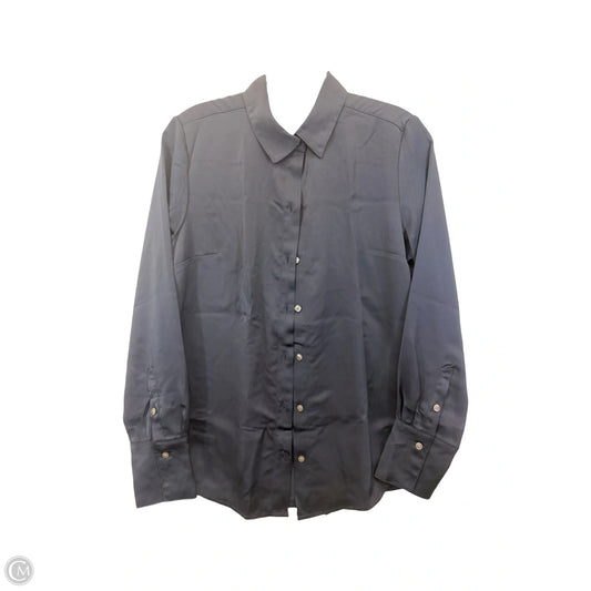 Top Long Sleeve By Banana Republic In Navy, Size: S