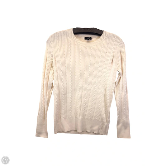 Top Long Sleeve By Talbots In Cream, Size: Sp