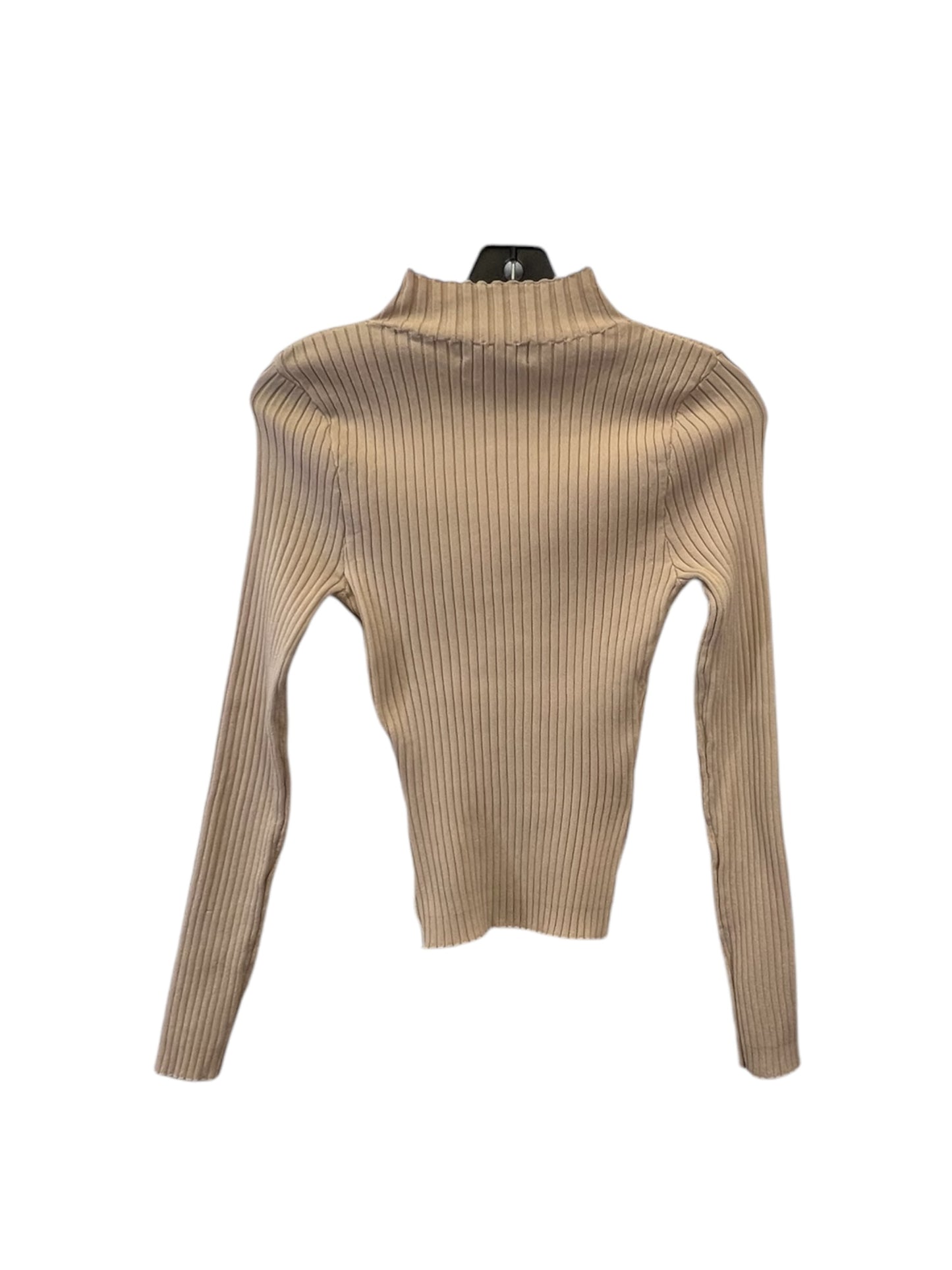 Top Long Sleeve By Missguided In Camel, Size: M