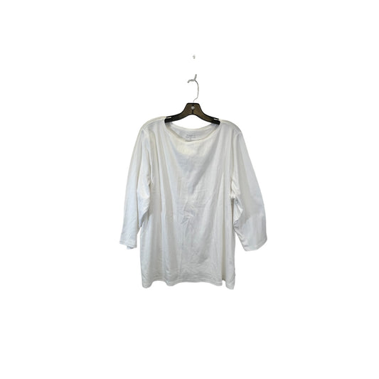 Top 3/4 Sleeve Basic By Talbots  Size: 3x