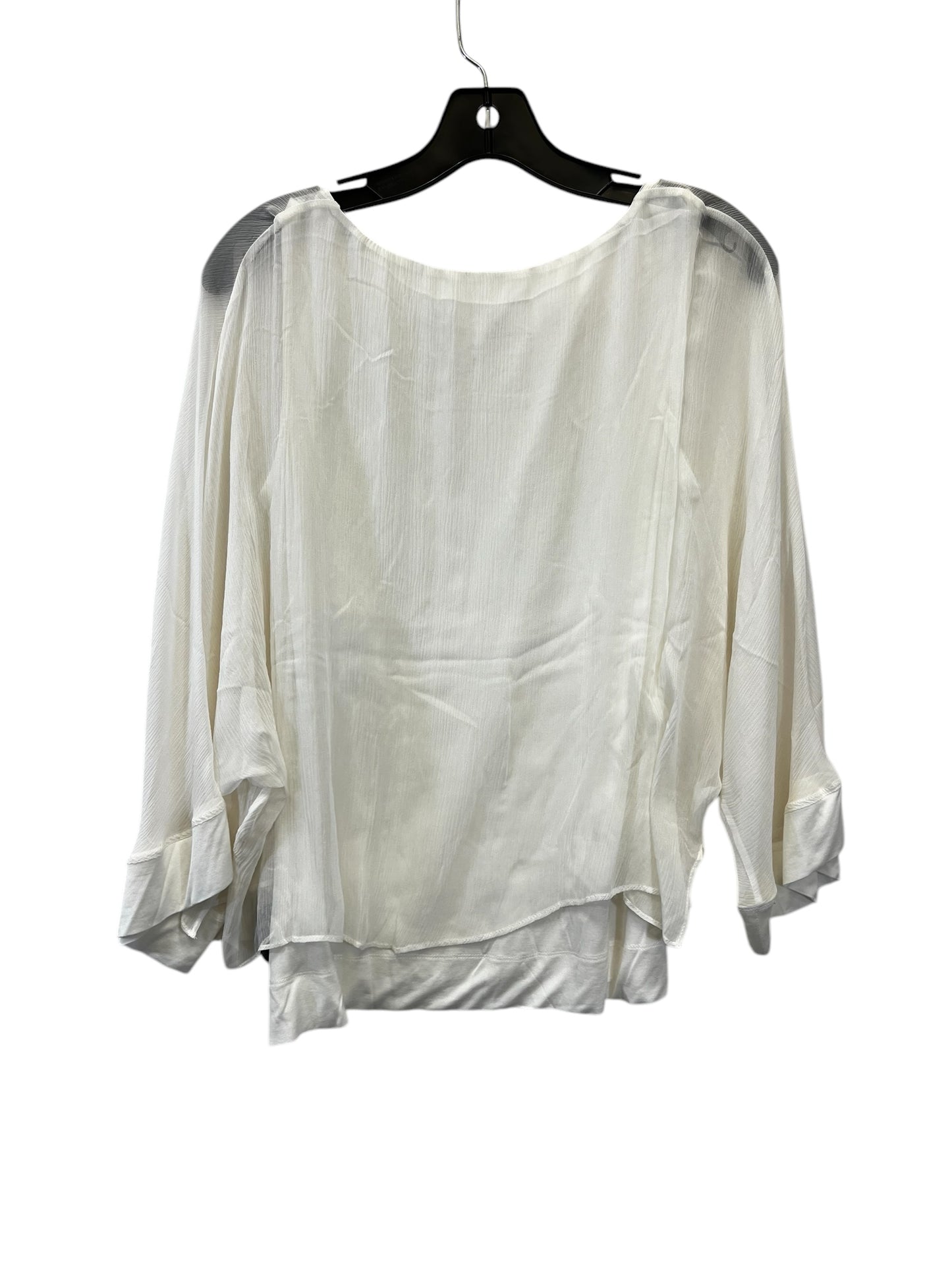 Top 3/4 Sleeve By Clothes Mentor In Cream, Size: S