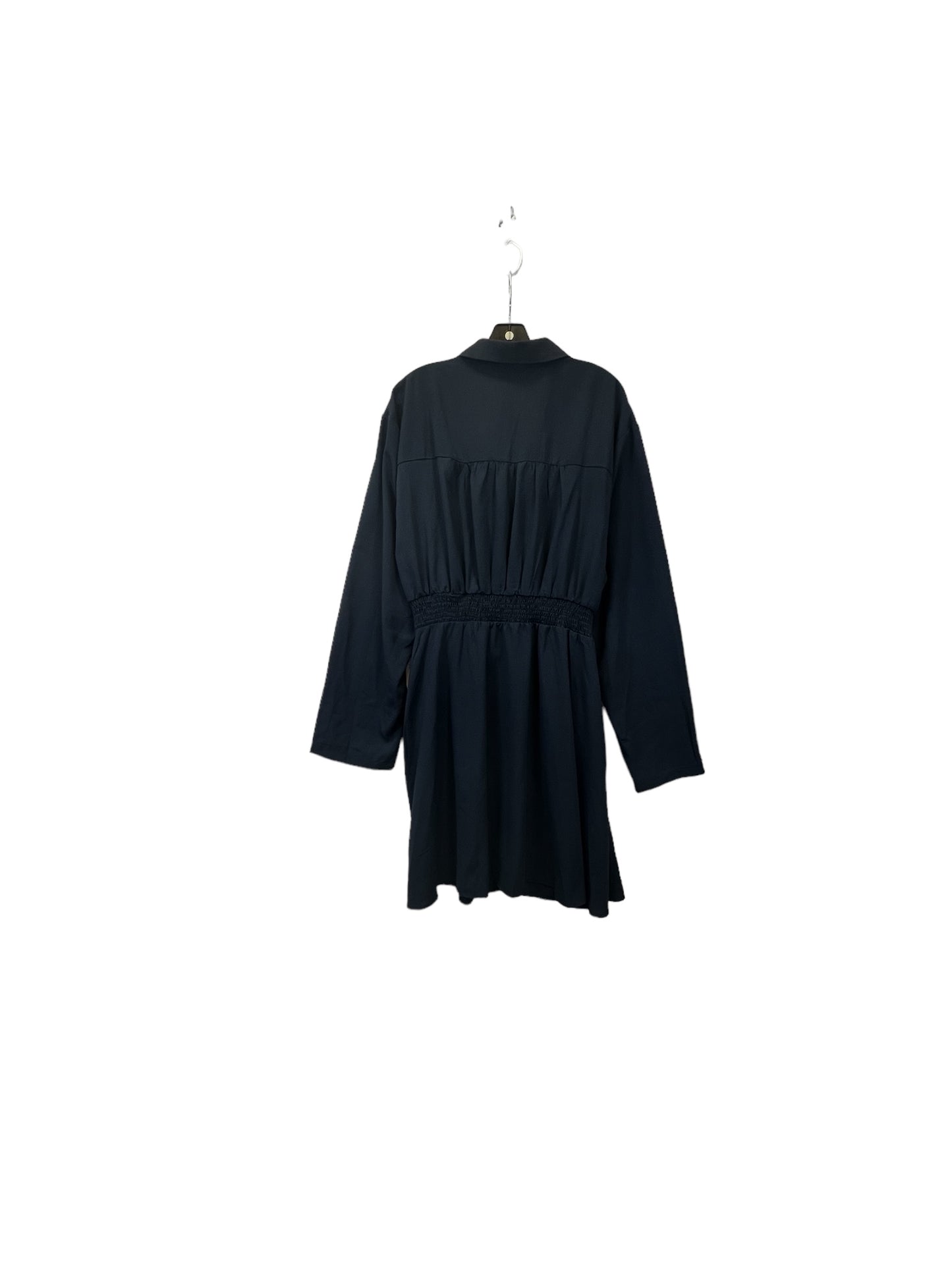 Navy Dress Casual Midi Clothes Mentor, Size 3x