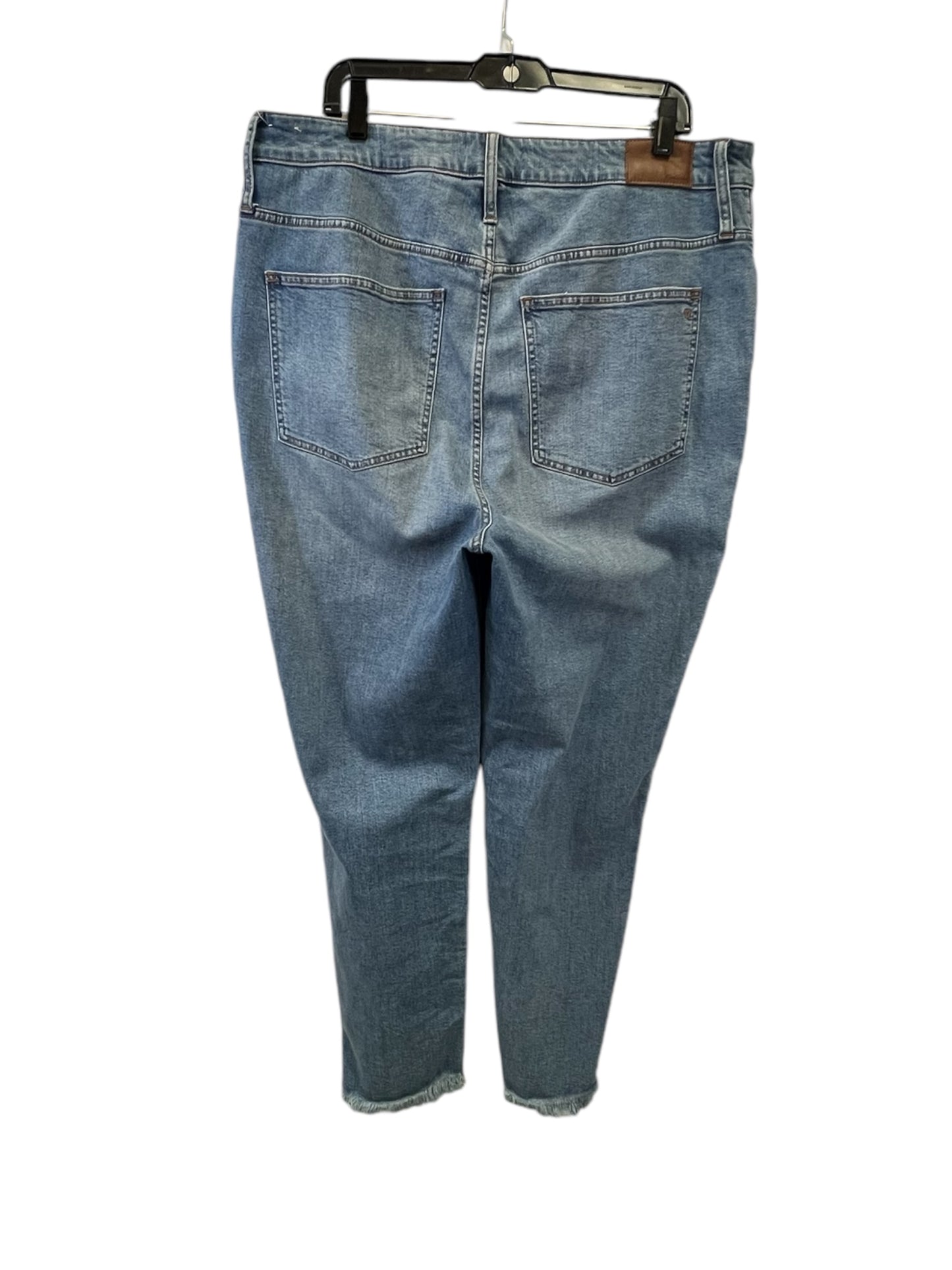 Jeans Straight By Madewell In Blue Denim, Size: 12