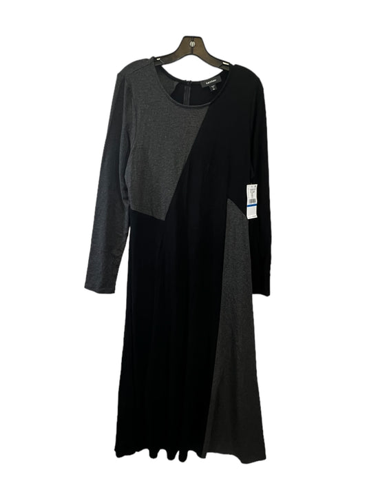 Black & Grey Dress Casual Maxi Karen Kane, Size Xl