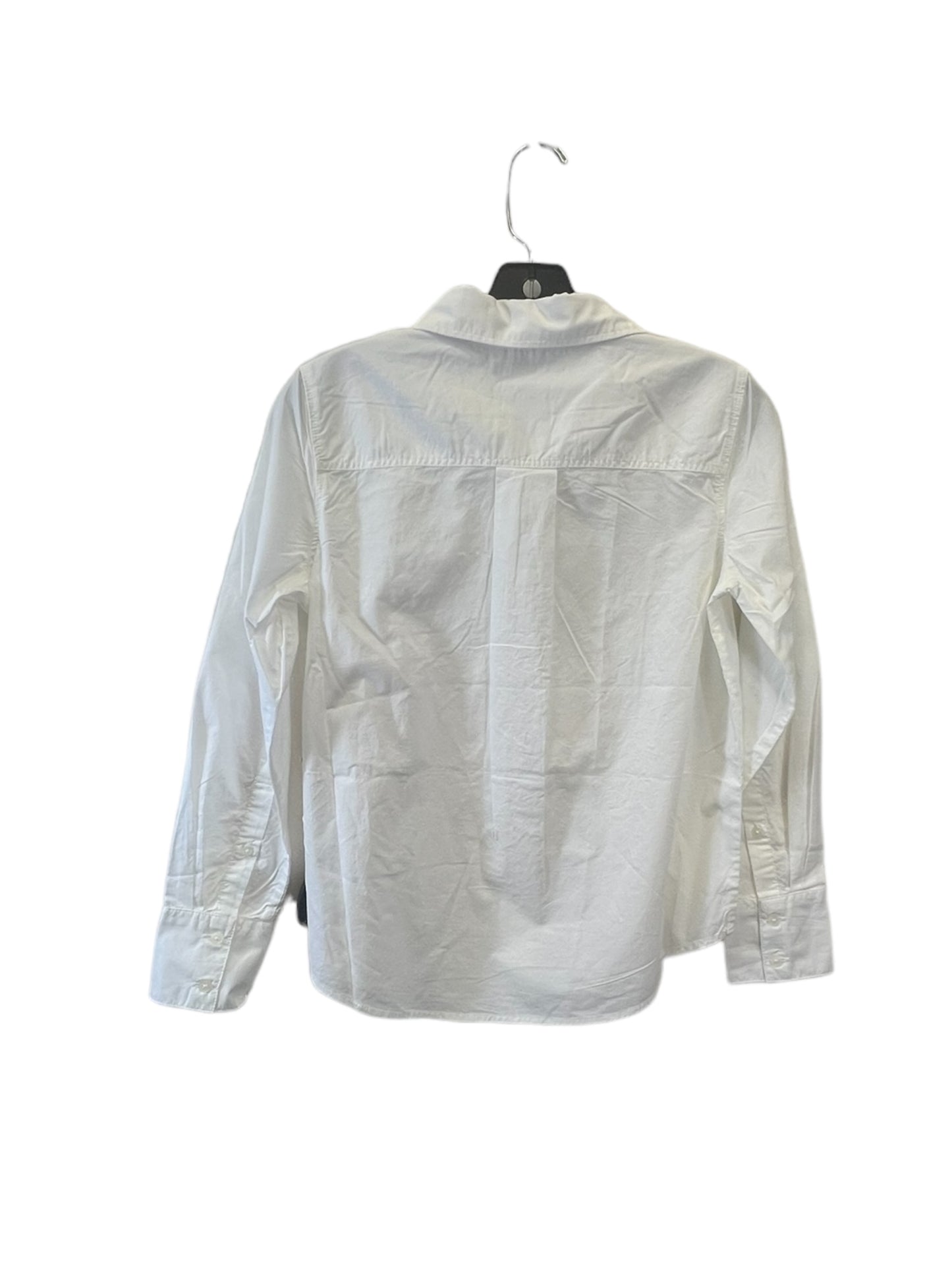 Top Long Sleeve By Banana Republic In White, Size: Xxs