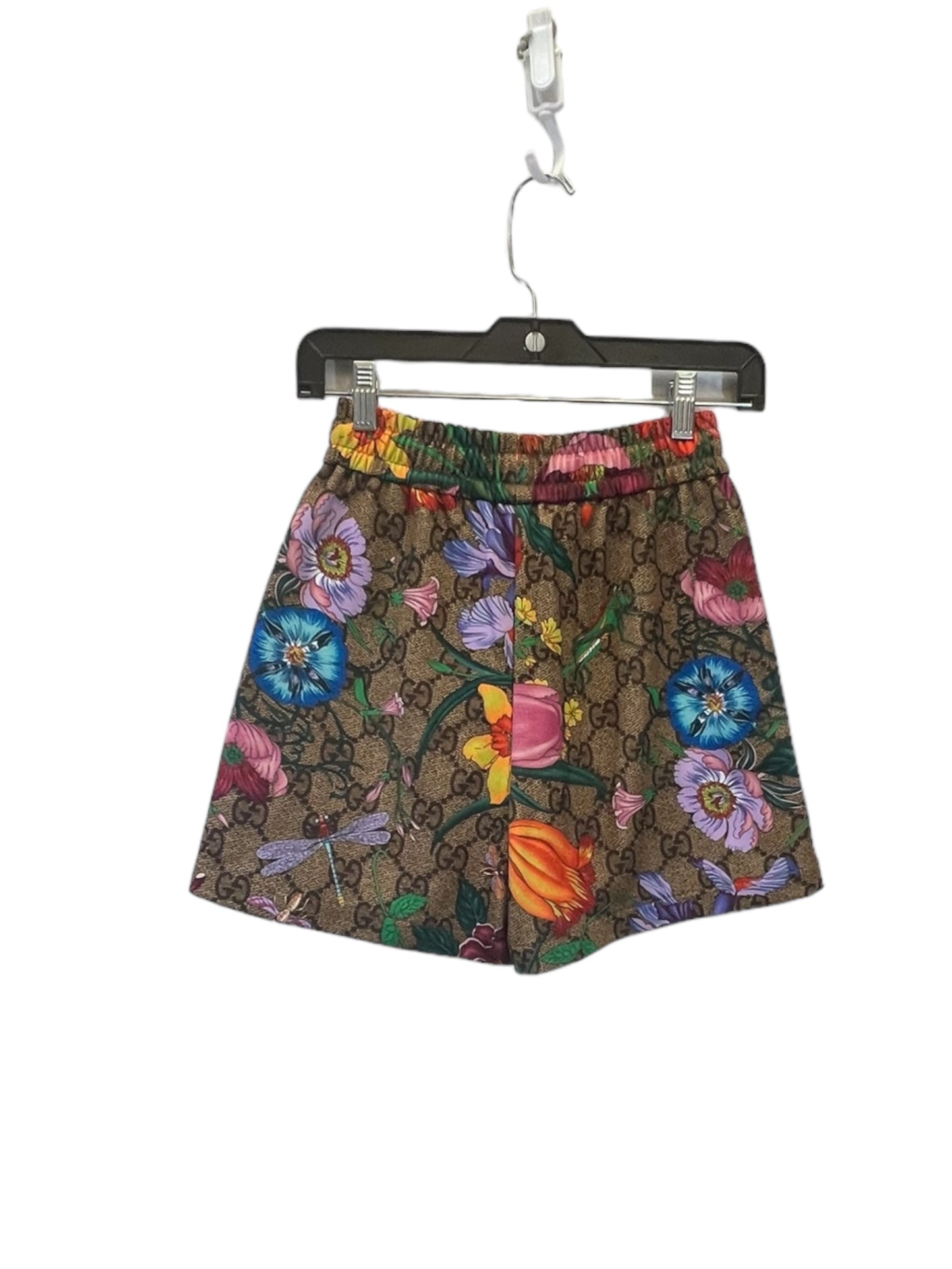 Shorts Luxury Designer By Gucci In Floral Print, Size: Xxs