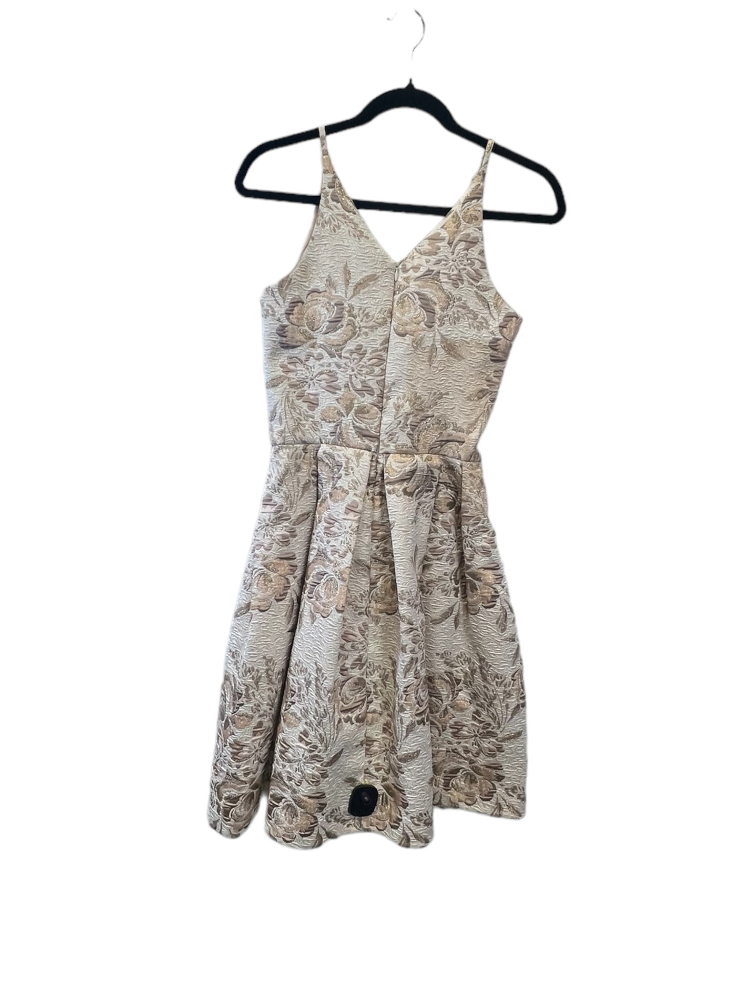 Dress Party Midi By Dress The Population In Tan, Size: S