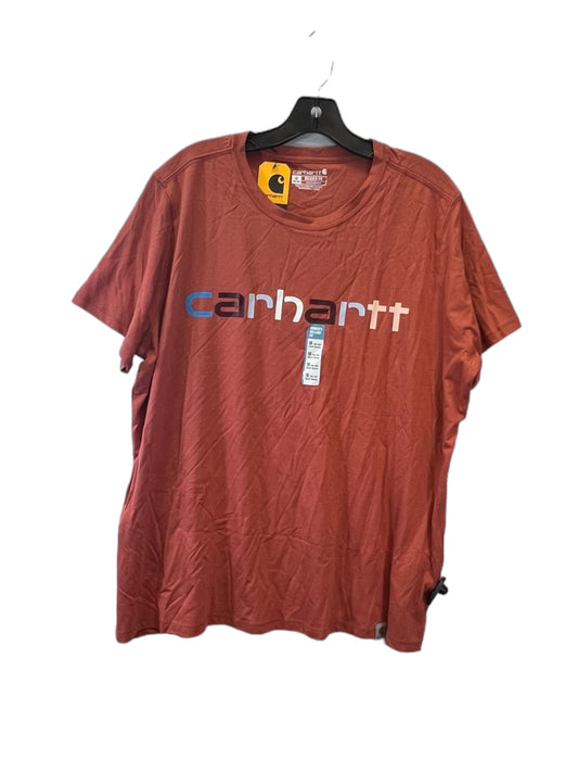 Top Short Sleeve Basic By Carhartt In Copper, Size: 1x