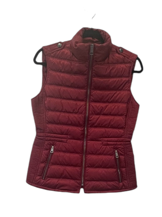 Vest Luxury Designer By Burberry In Red, Size: S