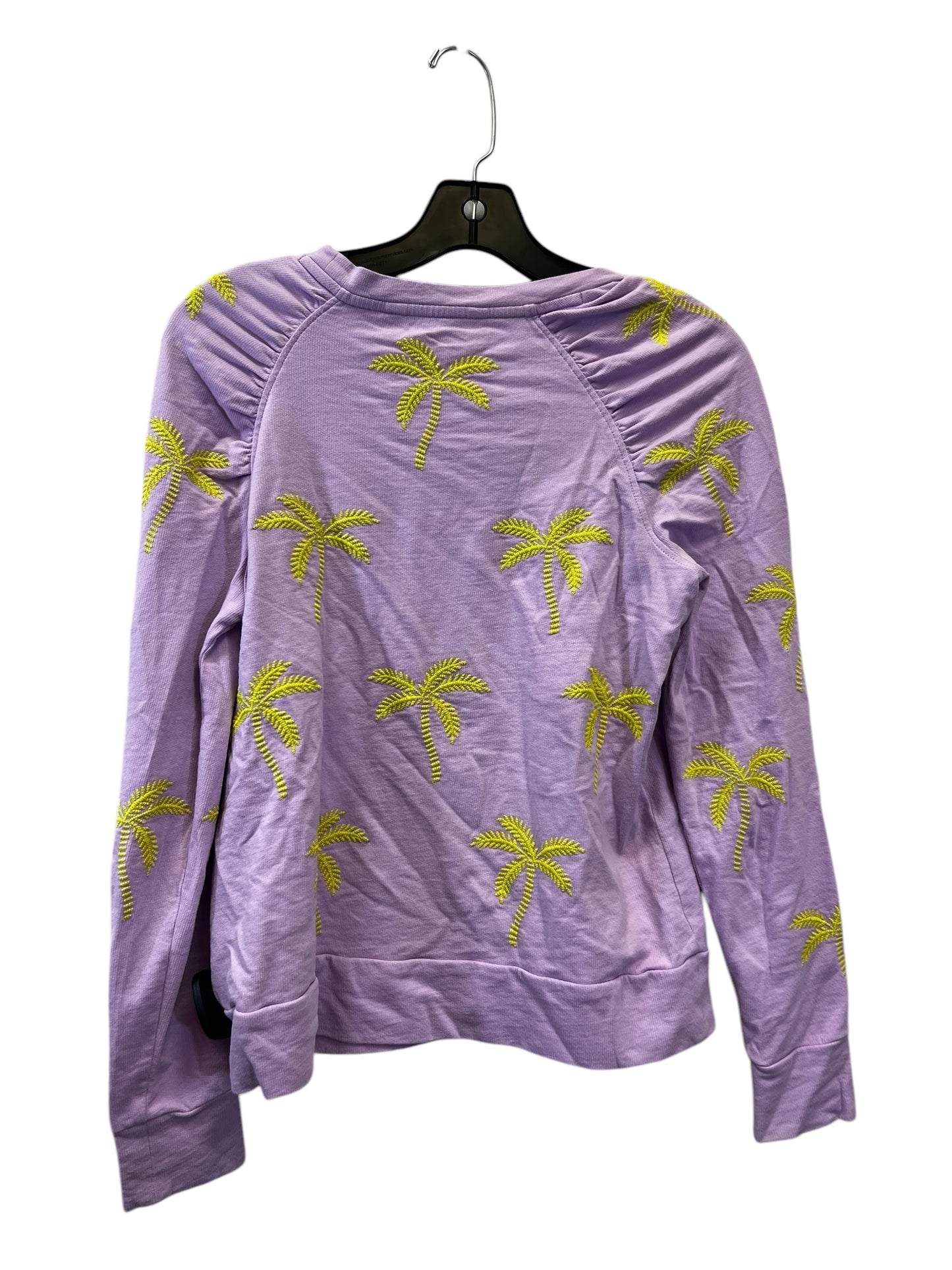 Sweatshirt Crewneck By Lilly Pulitzer In Purple & Yellow, Size: Xs