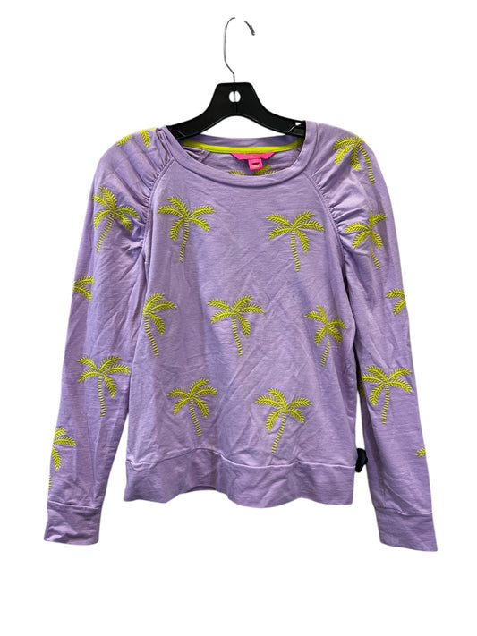 Sweatshirt Crewneck By Lilly Pulitzer In Purple & Yellow, Size: Xs