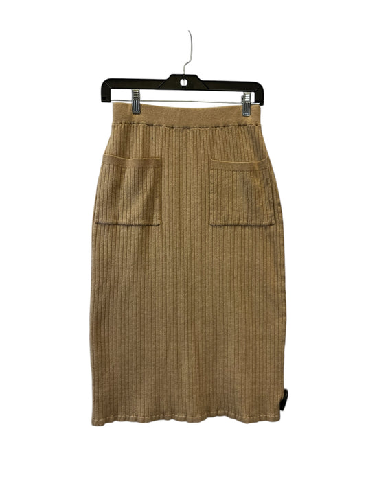 Skirt Maxi By Clothes Mentor In Tan, Size: M