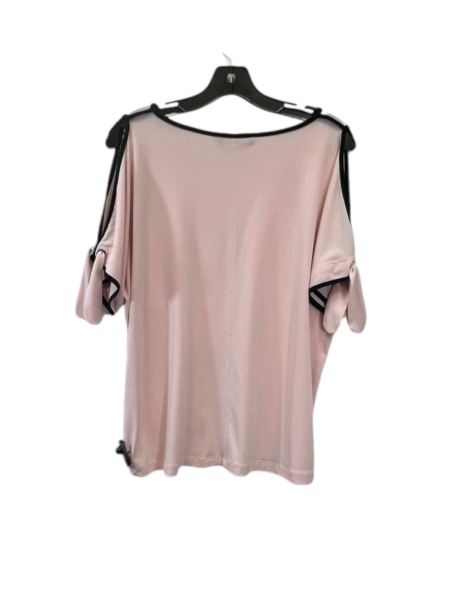 Top 3/4 Sleeve By Ivanka Trump In Black & Pink, Size: M