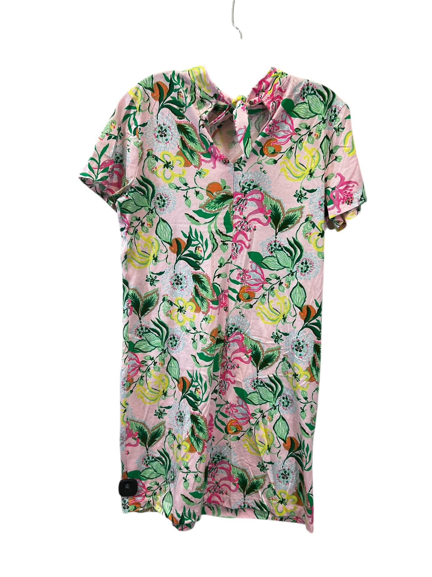 Dress Casual Midi By Lilly Pulitzer In Green & Pink, Size: L