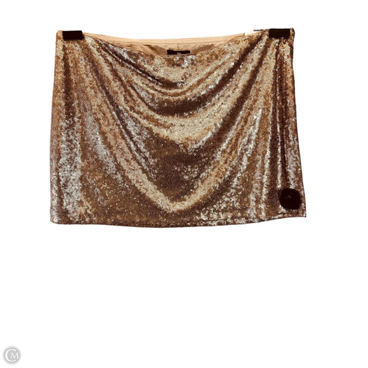 Skirt Mini & Short By Gap In Gold, Size: 2x