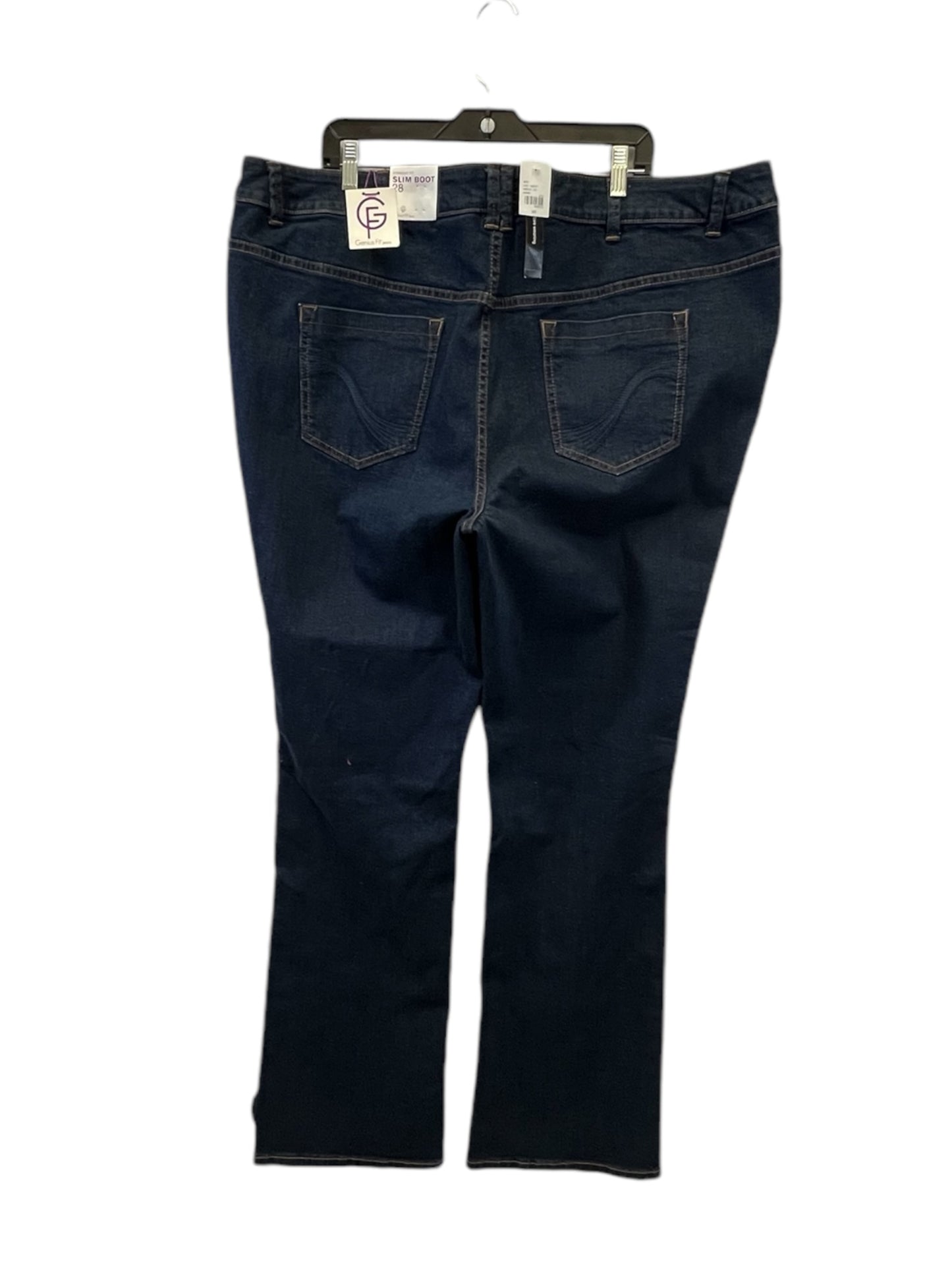 Jeans Straight By Lane Bryant In Blue Denim, Size: 4x