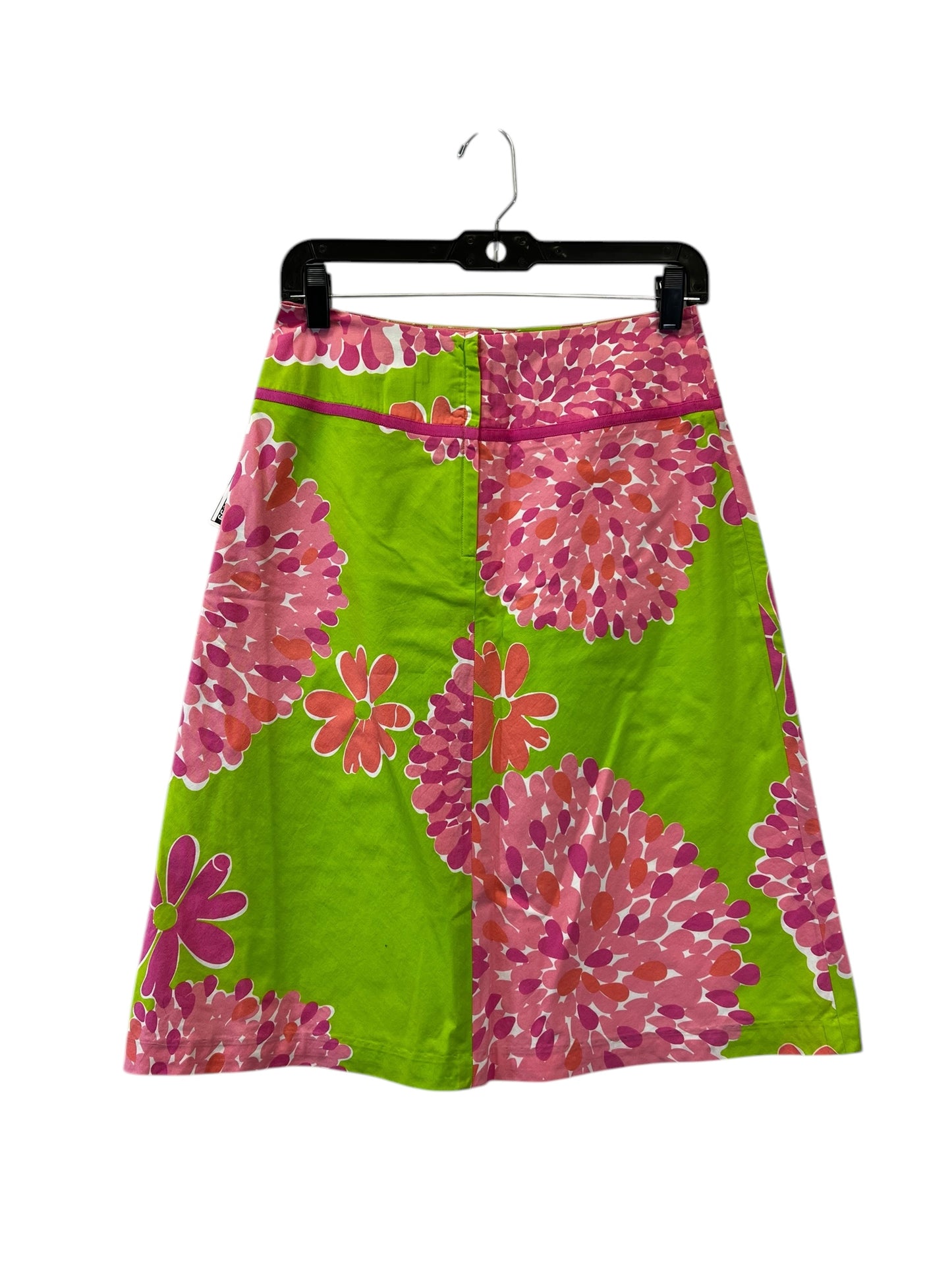 Skirt Midi By Lilly Pulitzer In Green & Pink, Size: 2