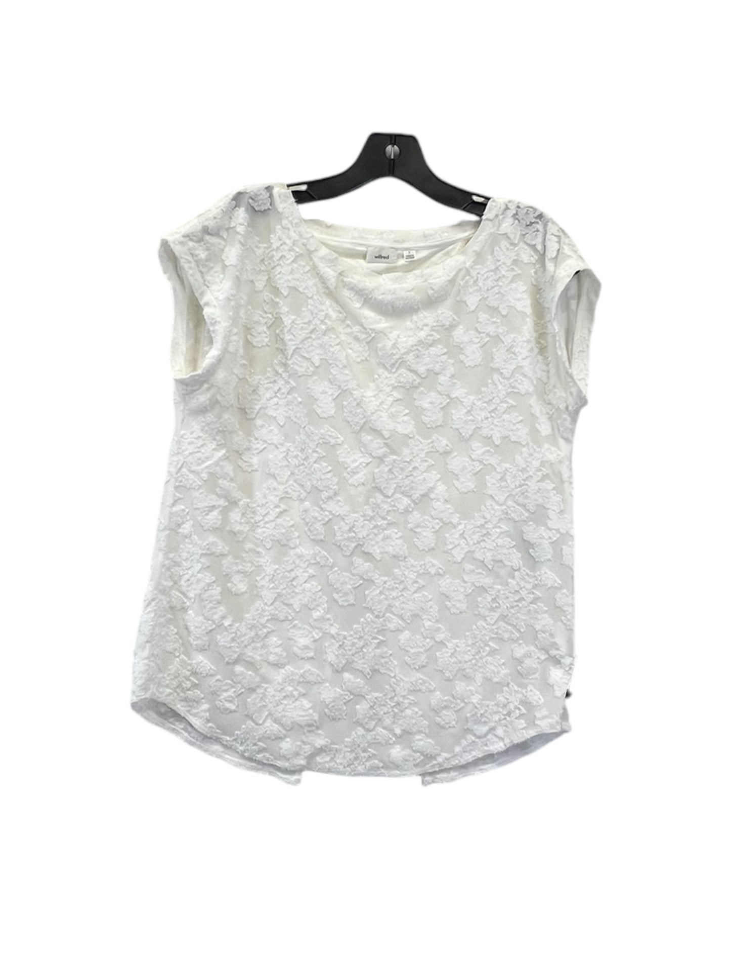 Top Short Sleeve Designer By Wilfred In White, Size: S