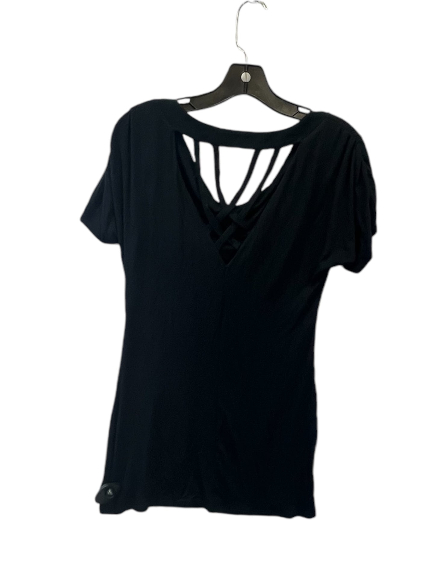 Top Short Sleeve By White House Black Market In Black, Size: S