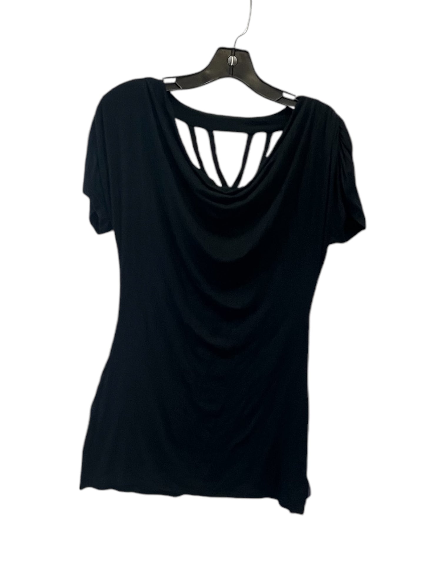 Top Short Sleeve By White House Black Market In Black, Size: S