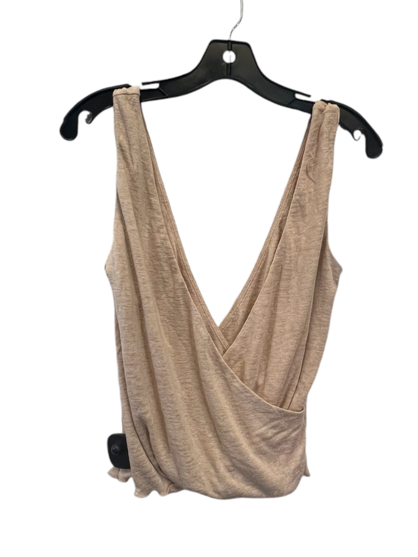 Top Sleeveless By Ina In Tan, Size: M