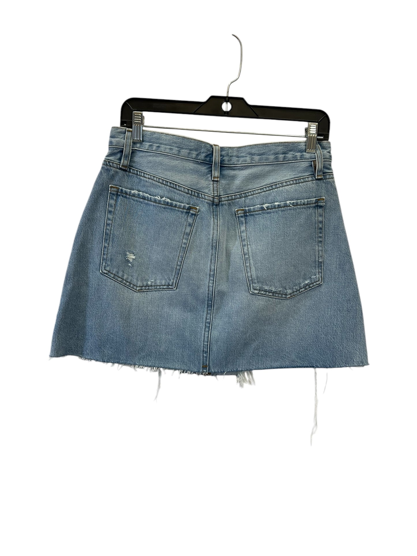 Skirt Designer By Frame In Blue Denim, Size: 6