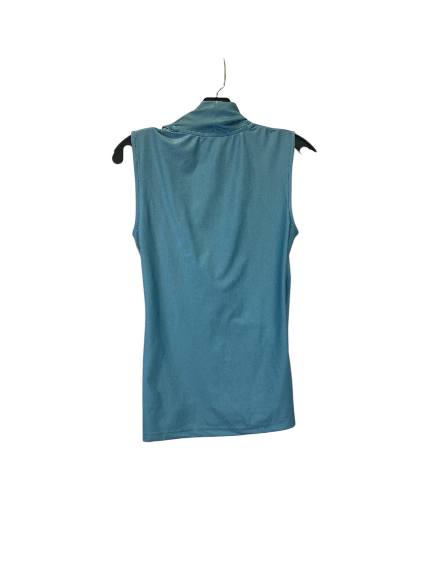 Top Sleeveless By Leslie Evers  In Teal, Size: S