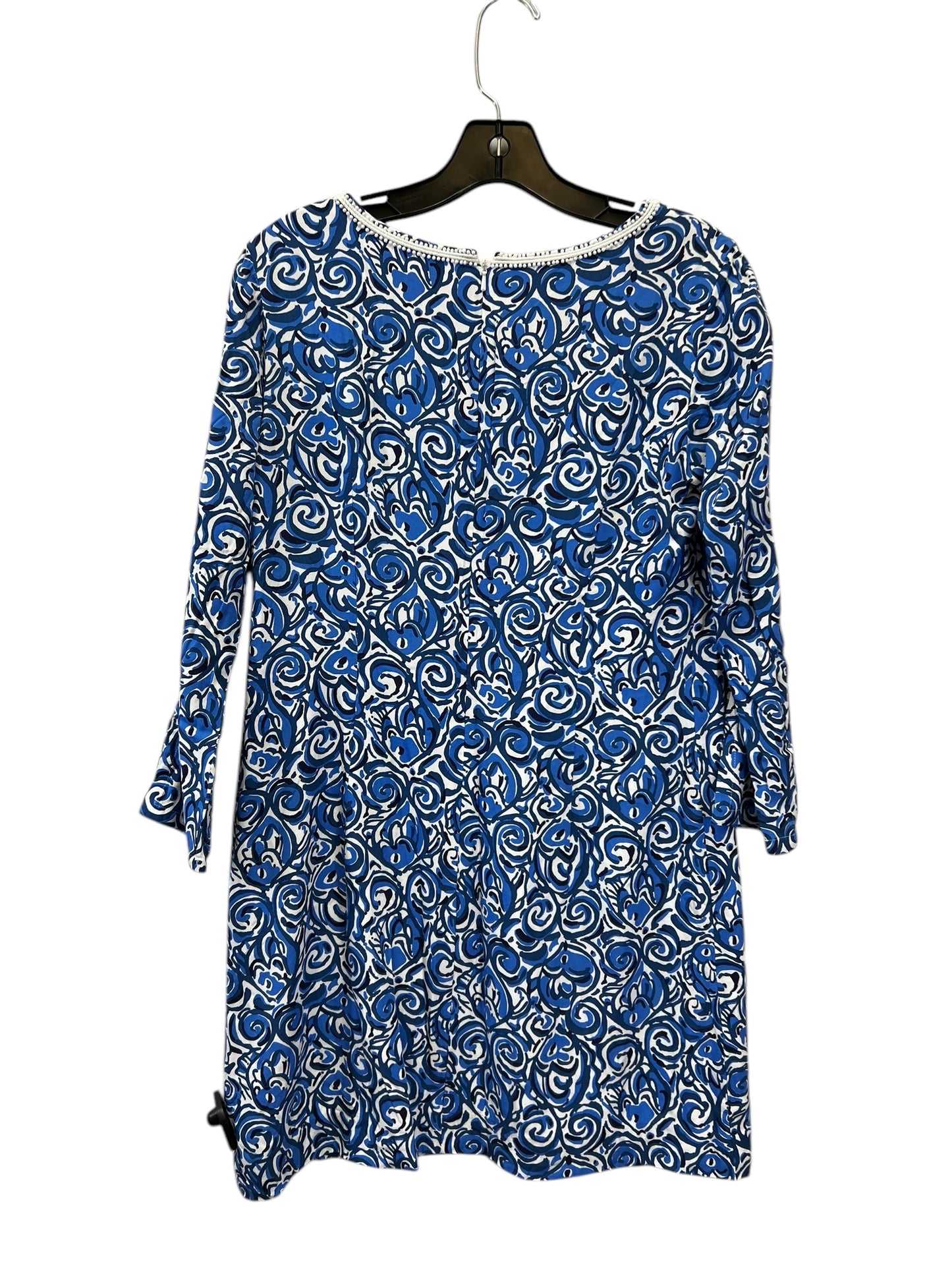 Dress Casual Midi By Lilly Pulitzer In Blue & White, Size: S