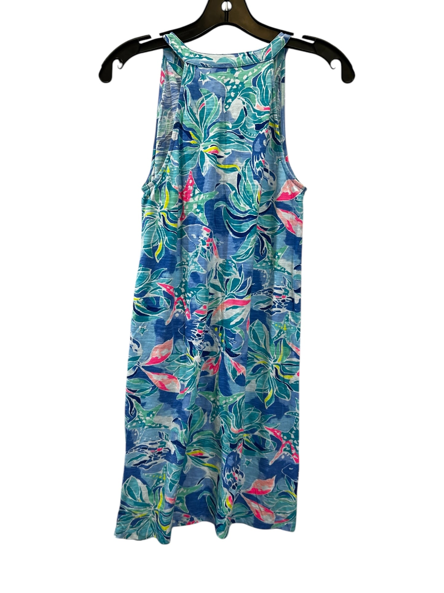 Dress Casual Midi By Lilly Pulitzer In Blue & Green, Size: Xs