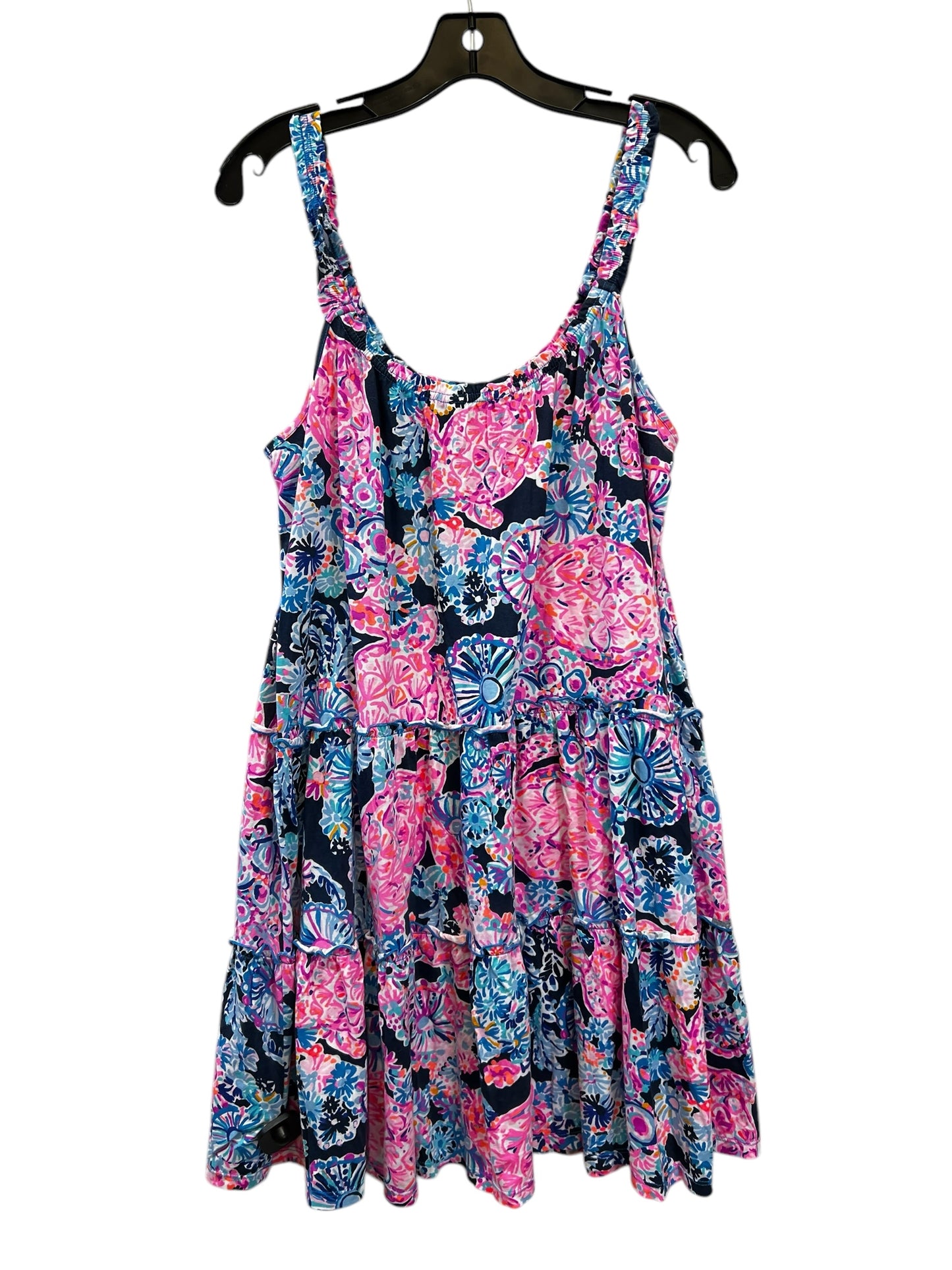 Dress Casual Midi By Lilly Pulitzer In Blue & Pink, Size: M