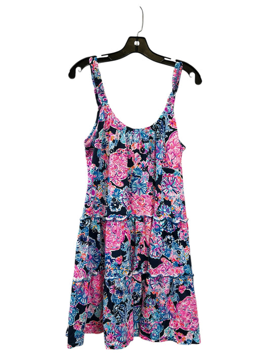 Dress Casual Midi By Lilly Pulitzer In Blue & Pink, Size: M