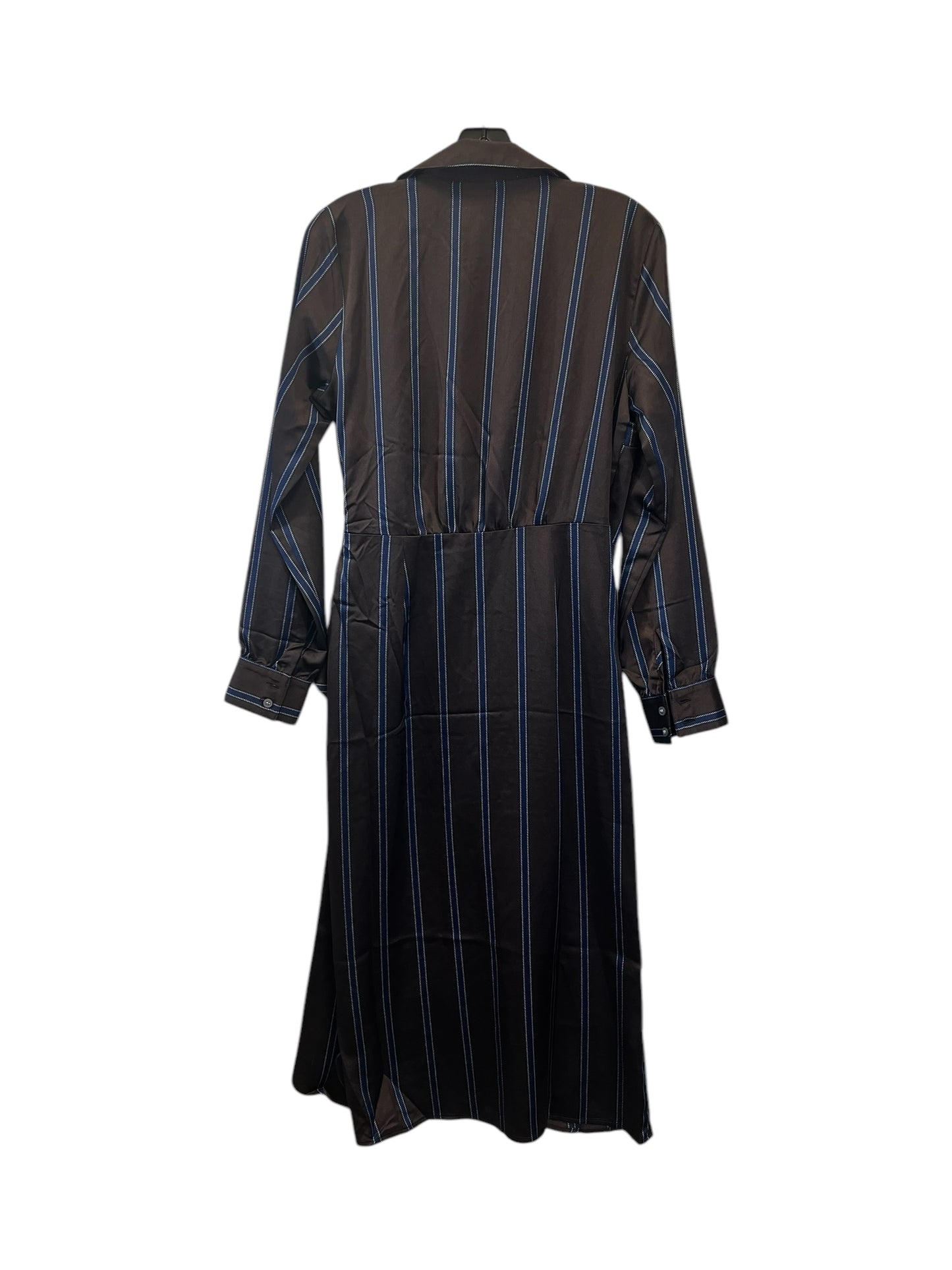 Dress Casual Maxi By Loft In Blue & Brown, Size: S