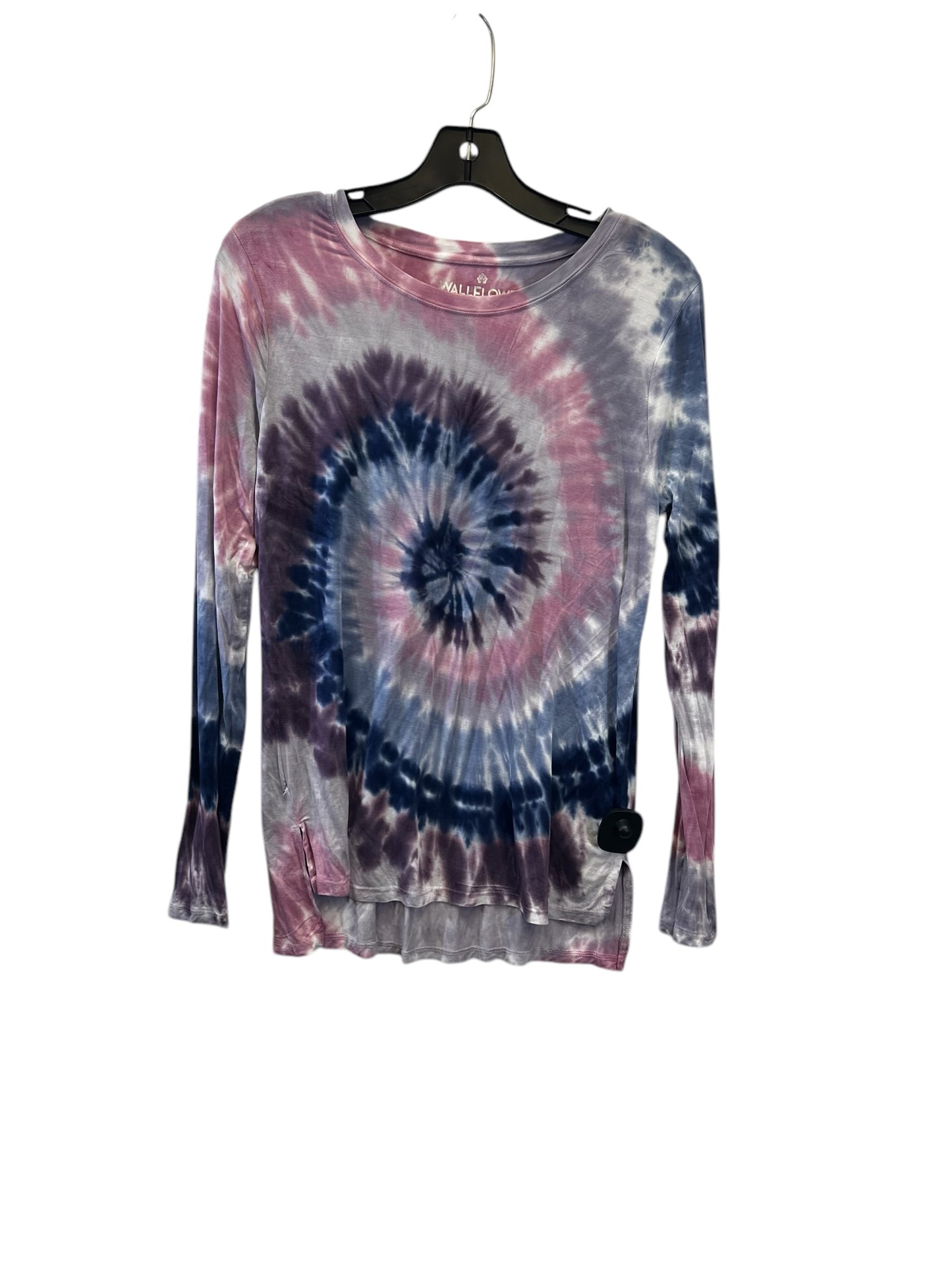 Top Long Sleeve By Wallflower In Tie Dye Print, Size: M