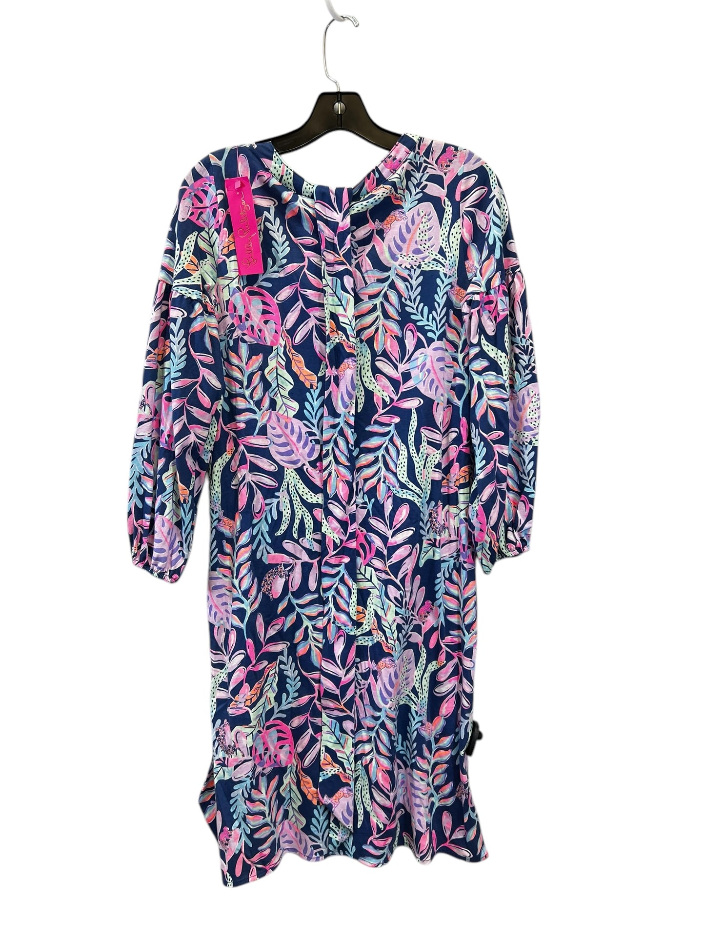 Dress Casual Midi By Lilly Pulitzer In Blue & Pink, Size: S