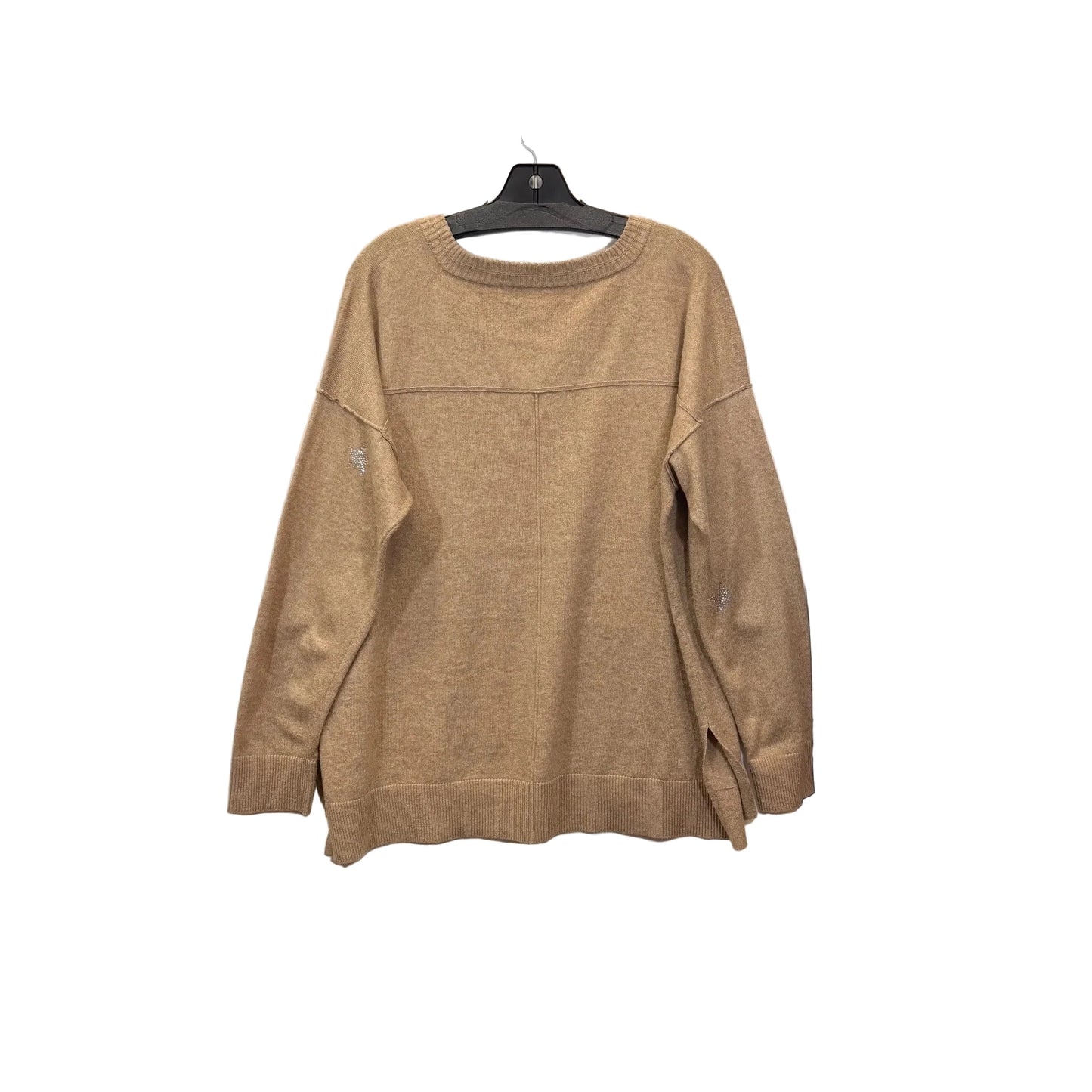 Sweater By Knox Rose In Tan, Size: Xxl