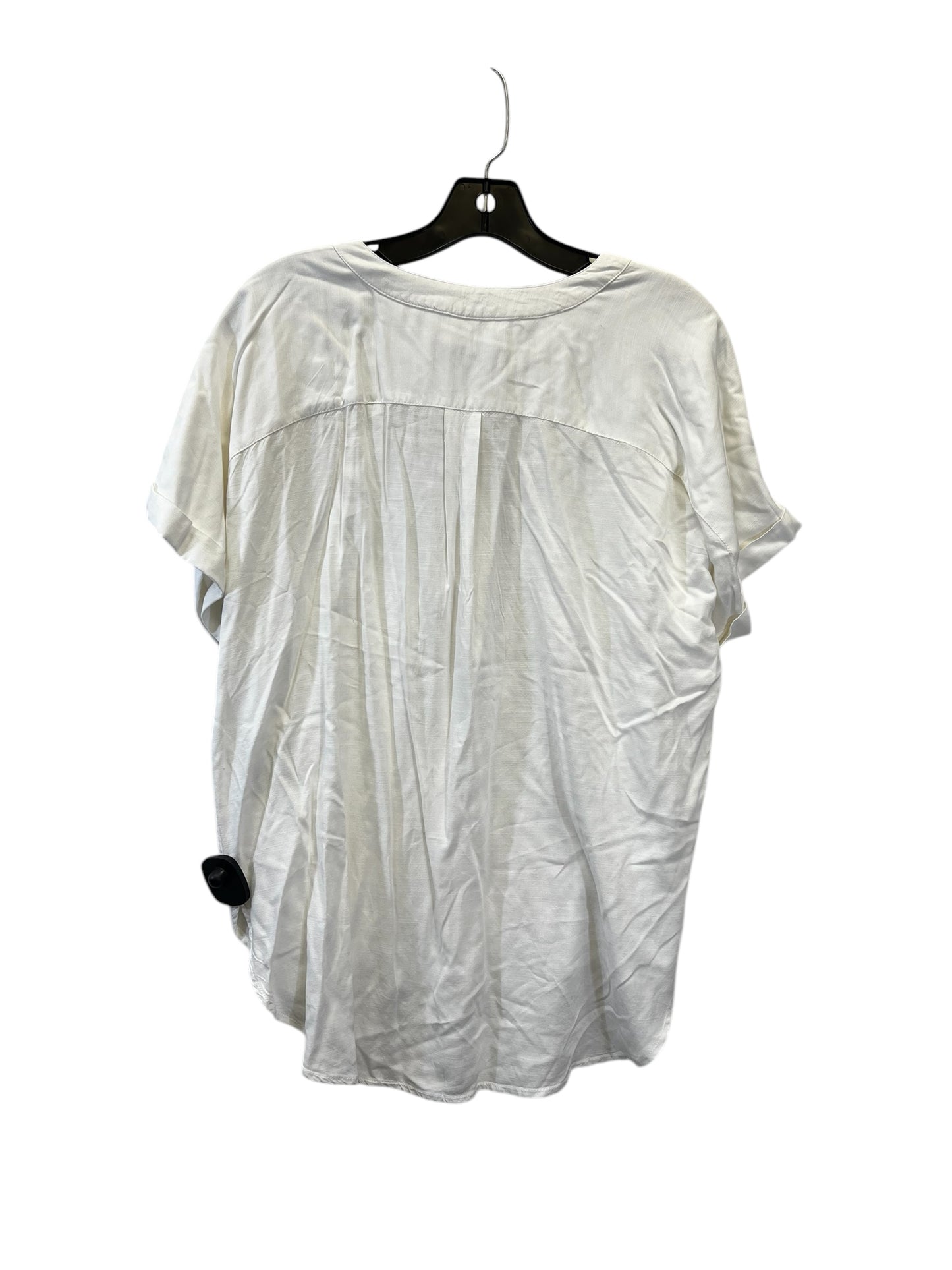 Top Short Sleeve By Loft In White, Size: S